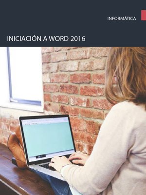 cover image of Iniciación a word 2016
